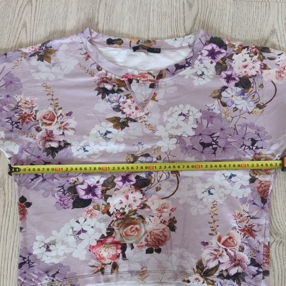 Violet Floral Sweatshirt ✳️✳️✳️, Seventy, Italy 🇮🇹 - Picture 5 of 6